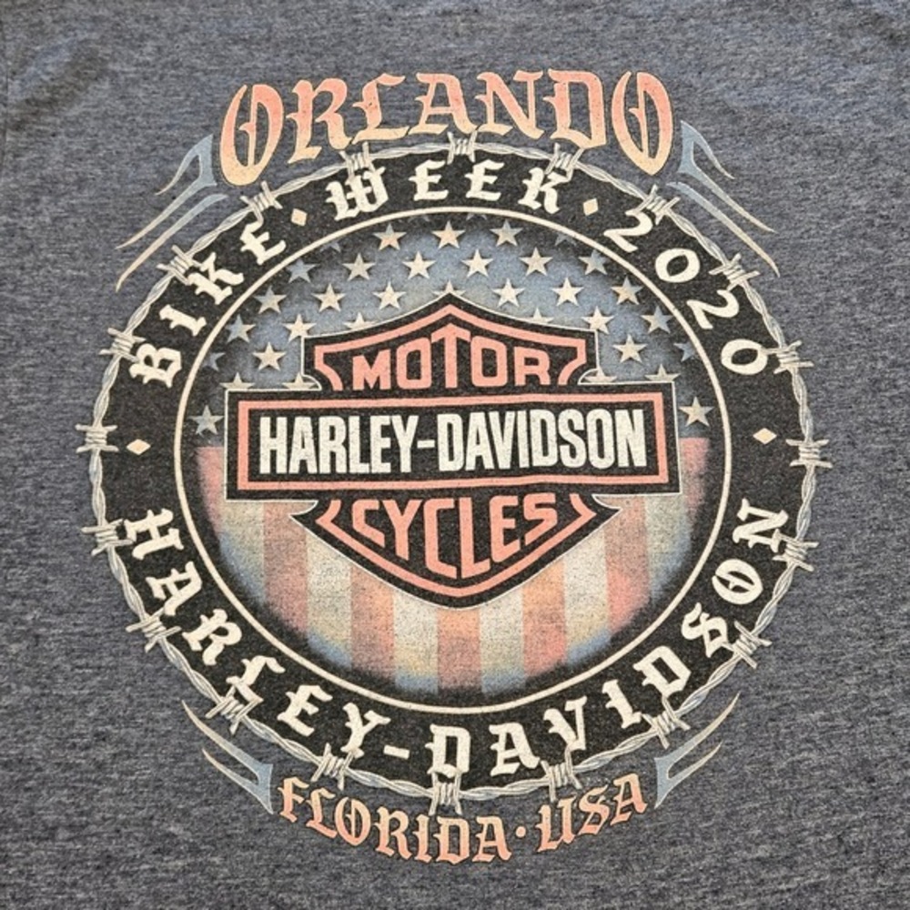 Harley-Davidson Orlando Bike Week 2020 T-Shirt Gray‎ Heather Mens XL 2020 H-D